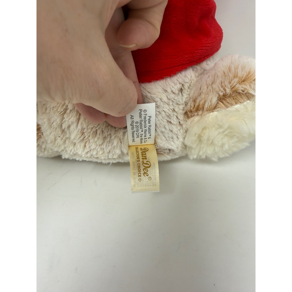 Dan Dee Peter Rabbit 15" Flopsy Bunny Plush Red Jacket Stuffed Animal - Picture 8 of 11